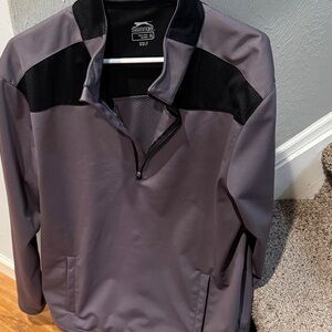Slazenger Black and Gray Athletic Jacket